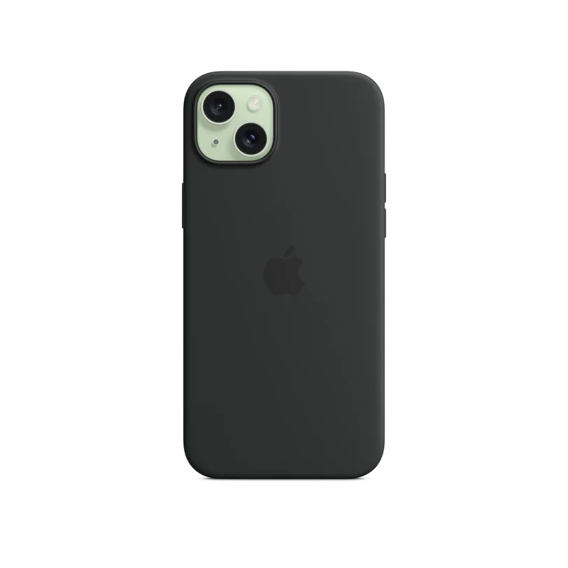 iPhone 15 Plus coque silicone MagSafe — Noir