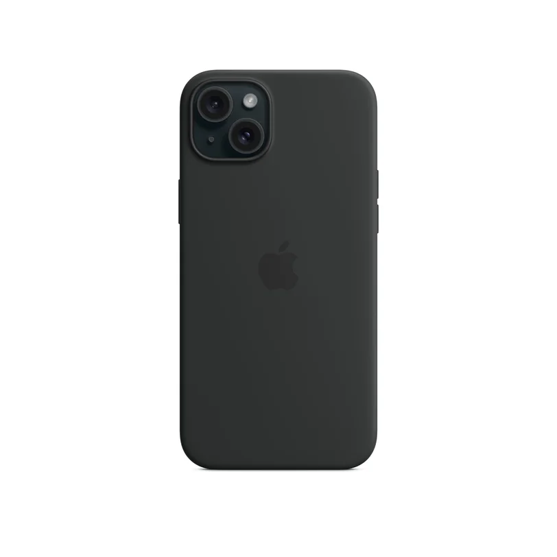 iPhone 15 Plus coque silicone MagSafe — Noir