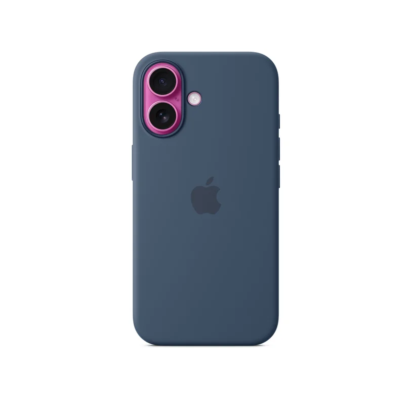 iPhone 16 coque silicone MagSafe — Denim