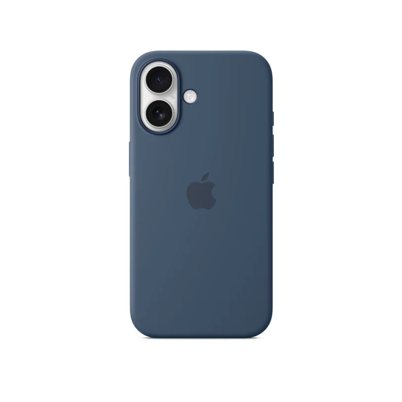 iPhone 16 coque silicone MagSafe — Denim