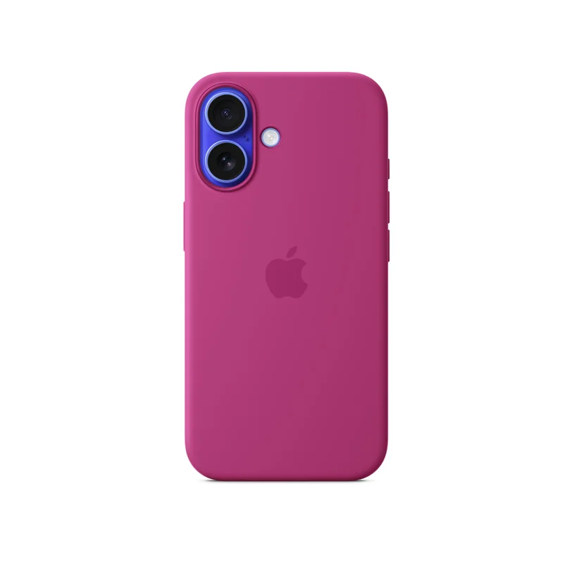 iPhone 16 coque silicone MagSafe — Fuchsia