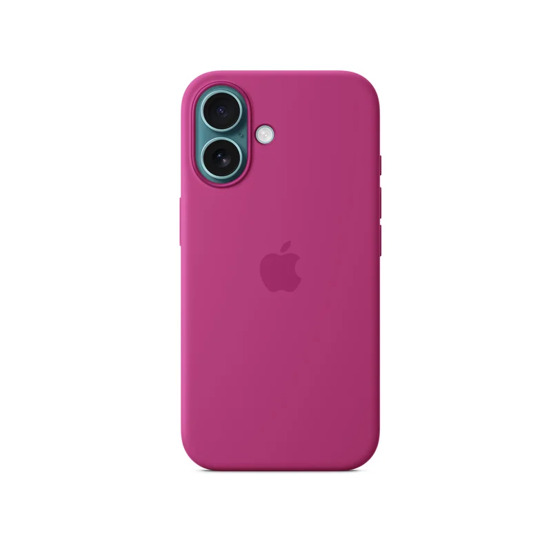 iPhone 16 coque silicone MagSafe — Fuchsia