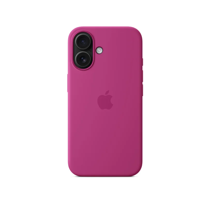 iPhone 16 coque silicone MagSafe — Fuchsia