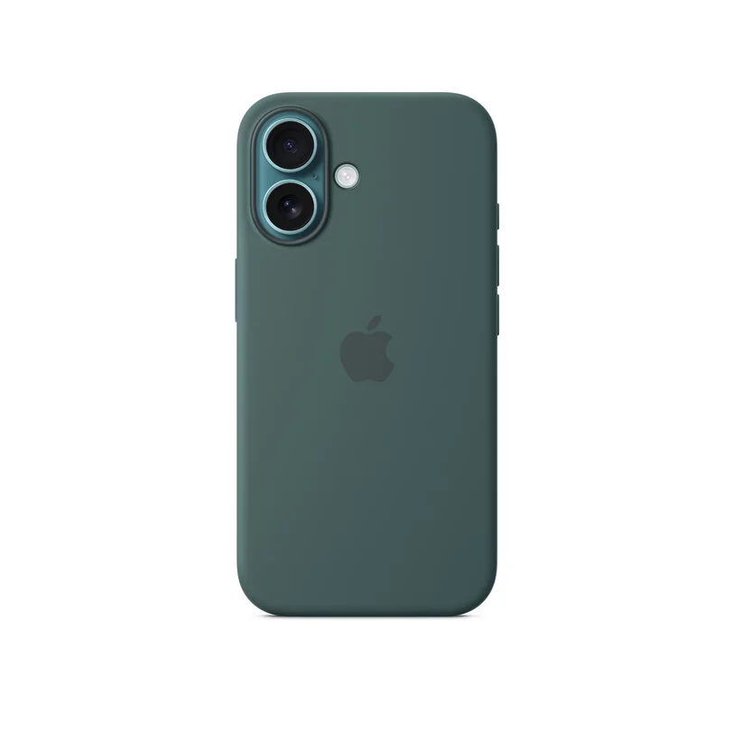 iPhone 16 coque silicone MagSafe — Vert lac