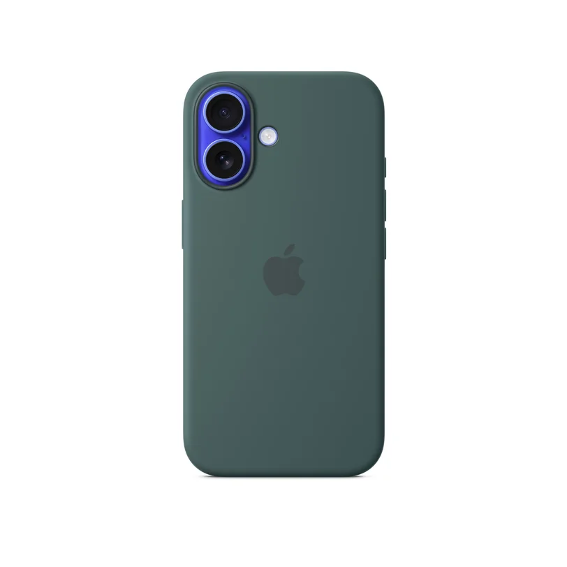 iPhone 16 coque silicone MagSafe — Vert lac