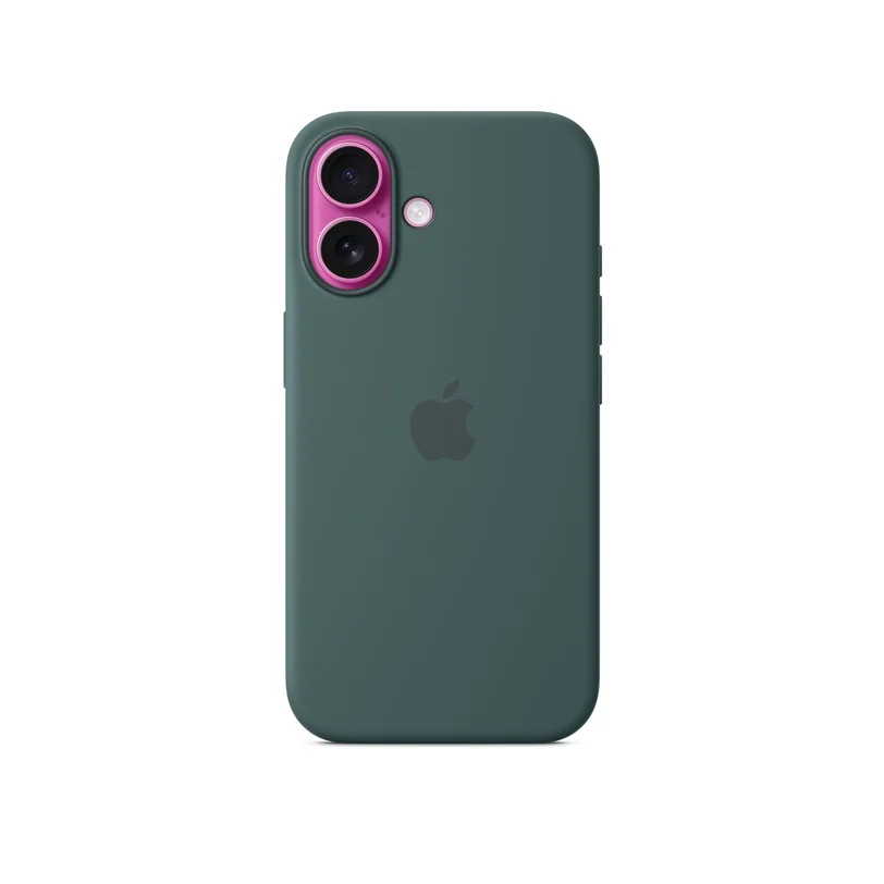 iPhone 16 coque silicone MagSafe — Vert lac