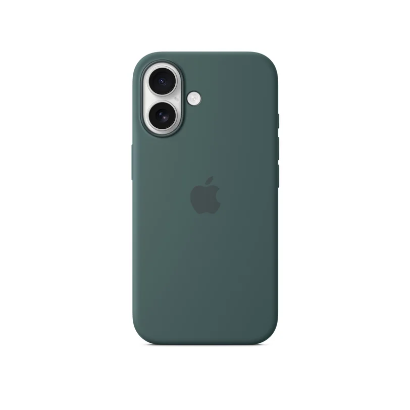 iPhone 16 coque silicone MagSafe — Vert lac