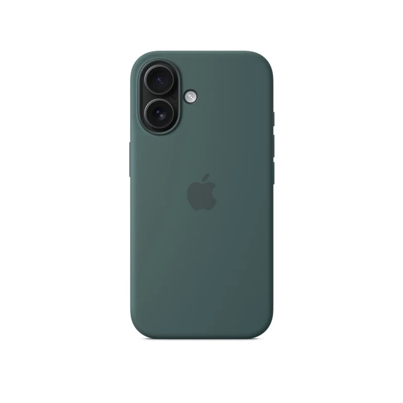 iPhone 16 coque silicone MagSafe — Vert lac