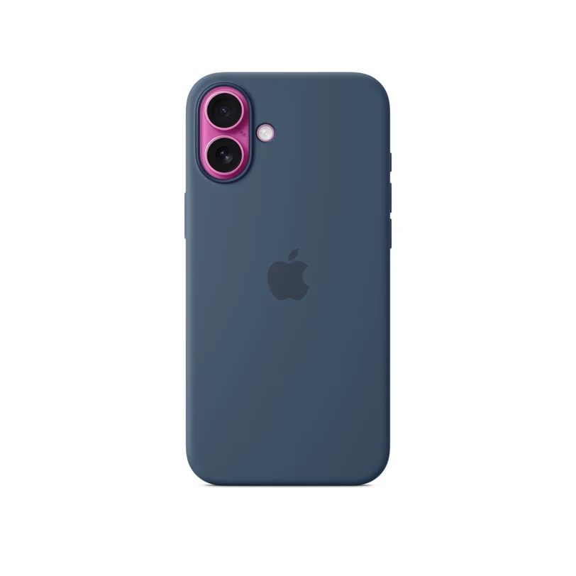 iPhone 16 Plus coque silicone MagSafe — Denim