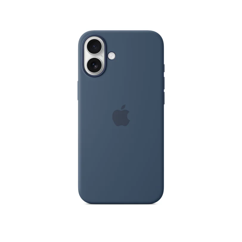 iPhone 16 Plus coque silicone MagSafe — Denim