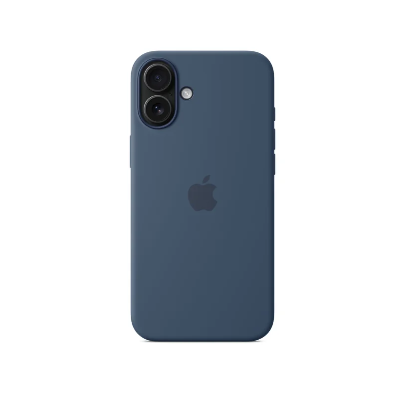 iPhone 16 Plus coque silicone MagSafe — Denim
