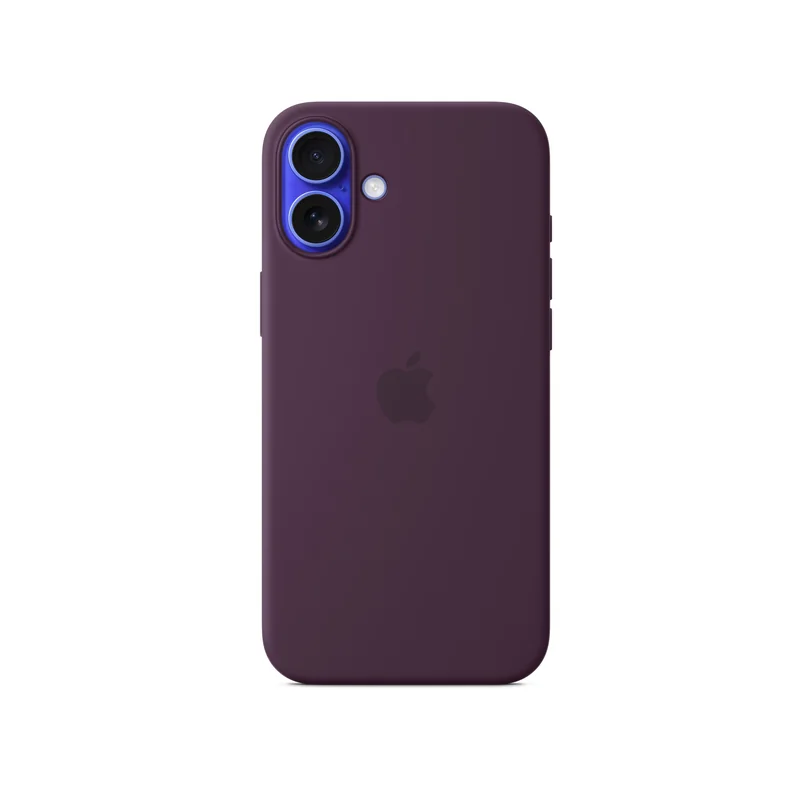 iPhone 16 Plus coque silicone MagSafe Plum