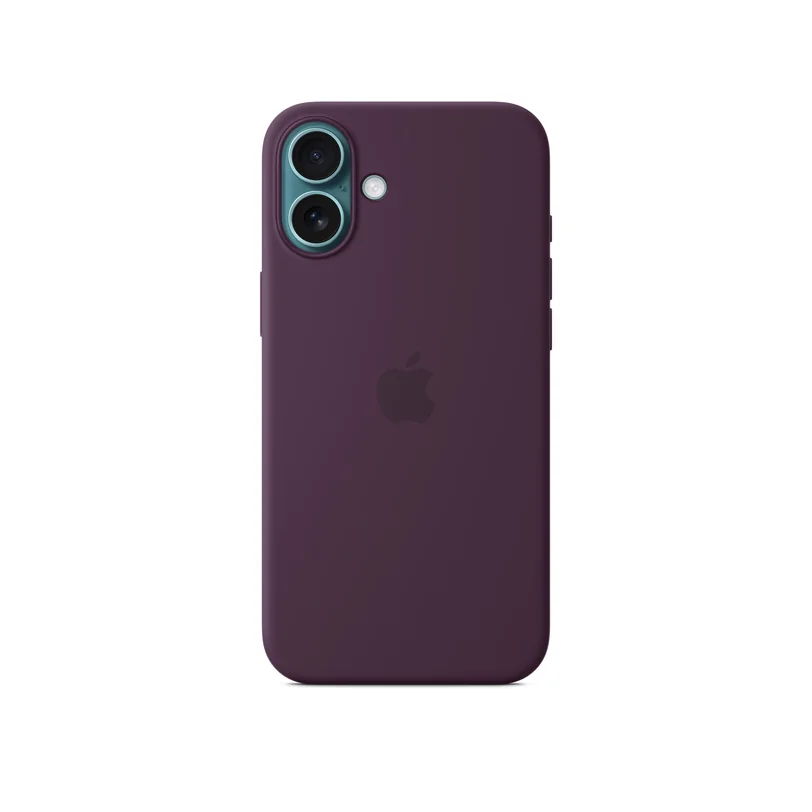 iPhone 16 Plus coque silicone MagSafe Plum