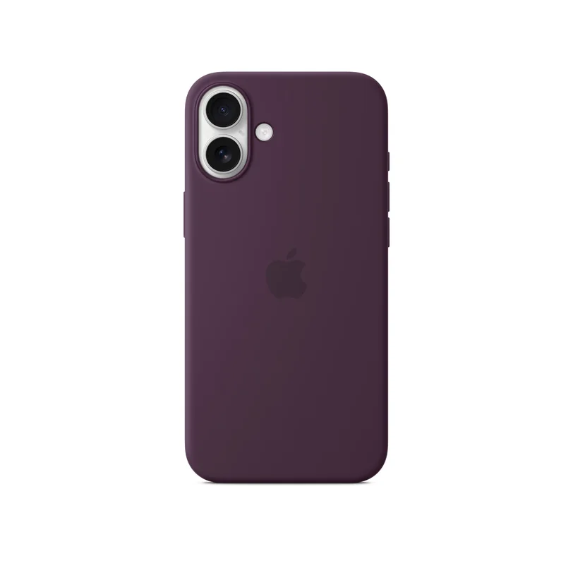 iPhone 16 Plus coque silicone MagSafe Plum