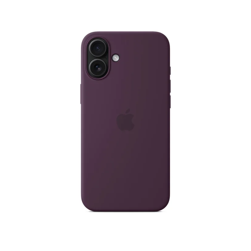 iPhone 16 Plus coque silicone MagSafe Plum
