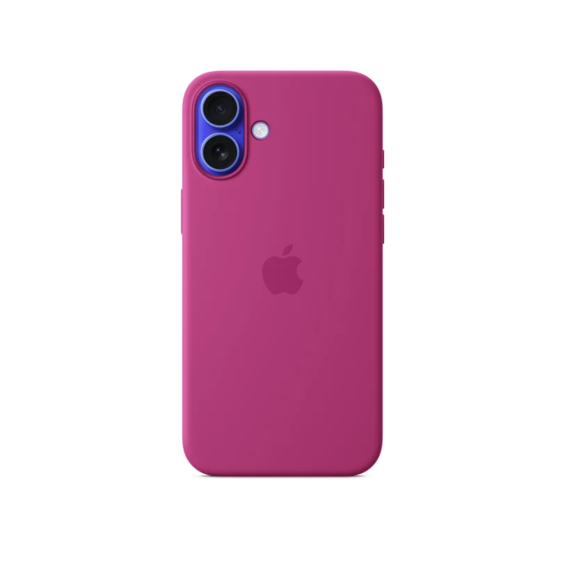 iPhone 16 Plus coque silicone MagSafe — Fuchsia