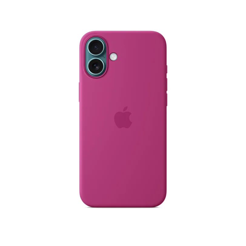 iPhone 16 Plus coque silicone MagSafe — Fuchsia