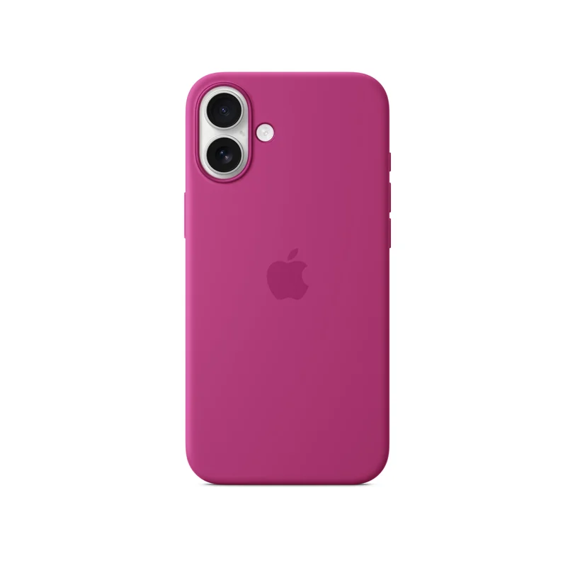 iPhone 16 Plus coque silicone MagSafe — Fuchsia