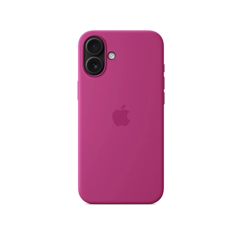 iPhone 16 Plus coque silicone MagSafe — Fuchsia