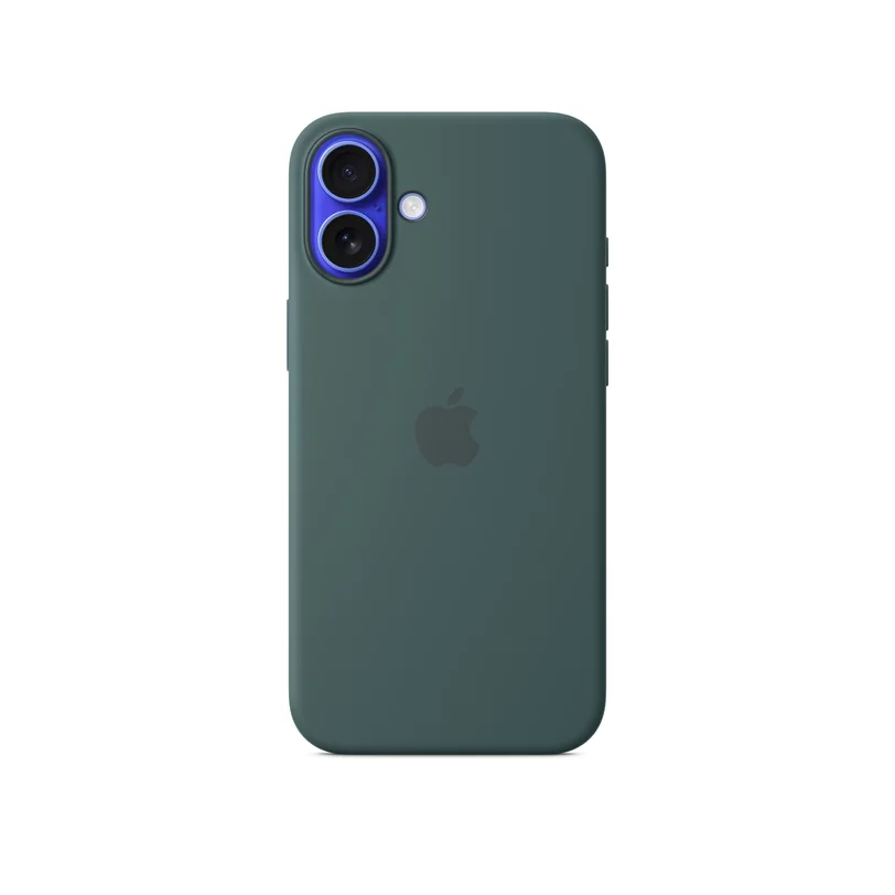 iPhone 16 Plus coque silicone MagSafe — Vert lac