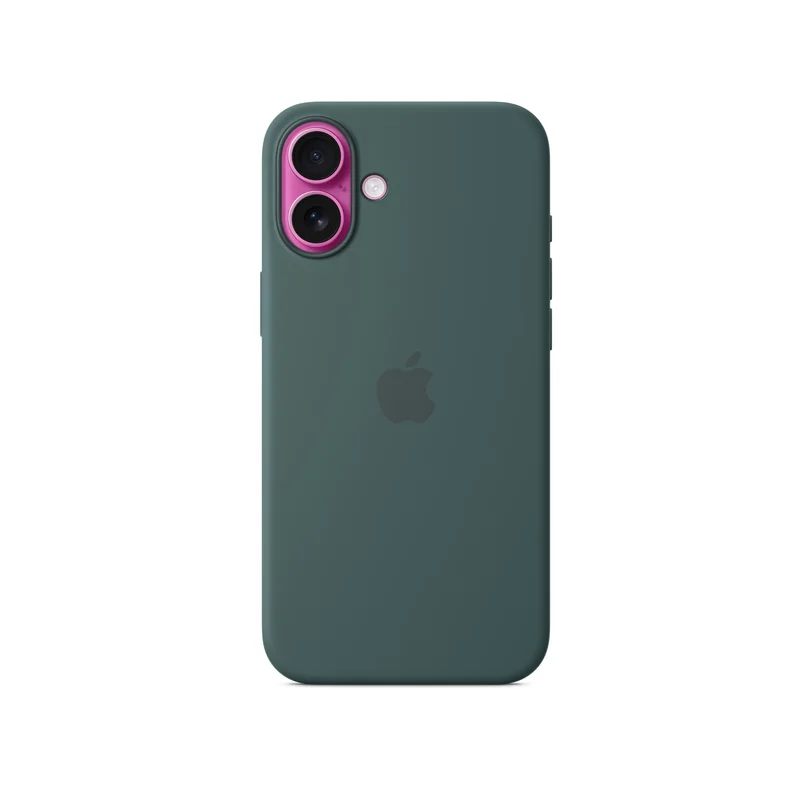 iPhone 16 Plus coque silicone MagSafe — Vert lac