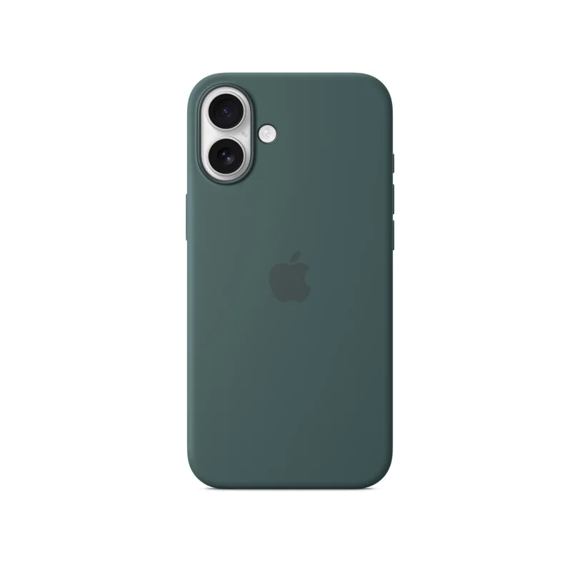 iPhone 16 Plus coque silicone MagSafe — Vert lac