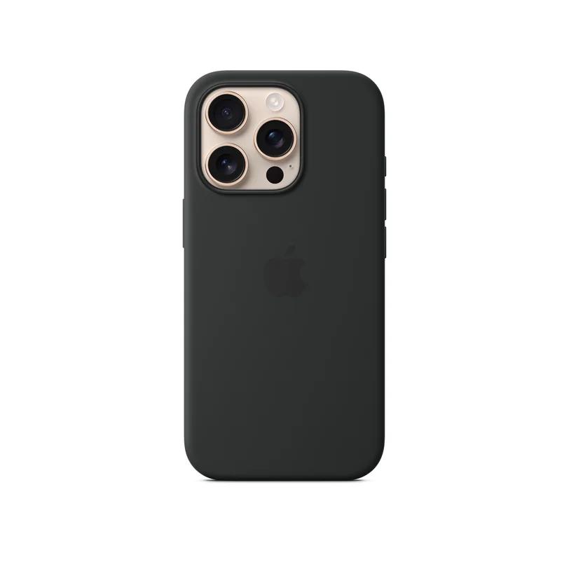 iPhone 16 Pro coque silicone MagSafe — Noir
