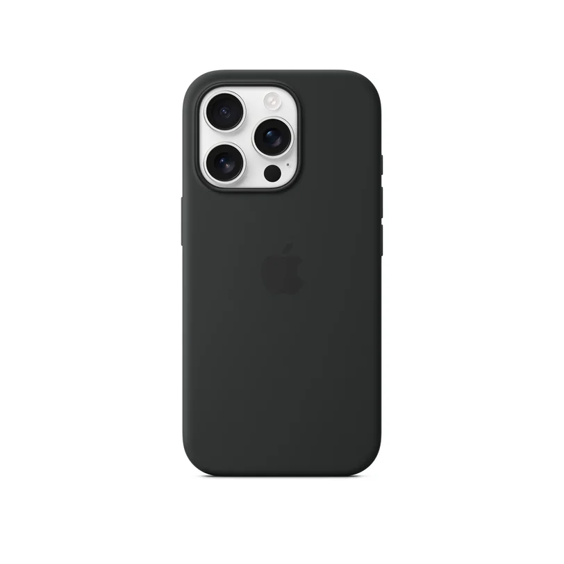 iPhone 16 Pro coque silicone MagSafe — Noir