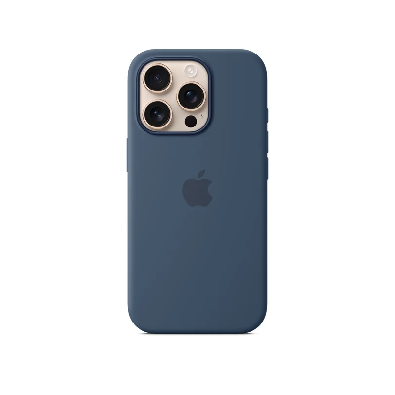 iPhone 16 Pro coque silicone MagSafe — Denim