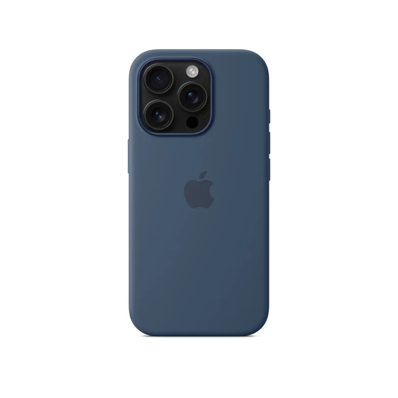 iPhone 16 Pro coque silicone MagSafe — Denim