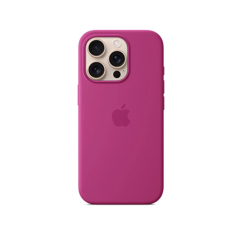 iPhone 16 Pro coque silicone MagSafe — Fuchsia