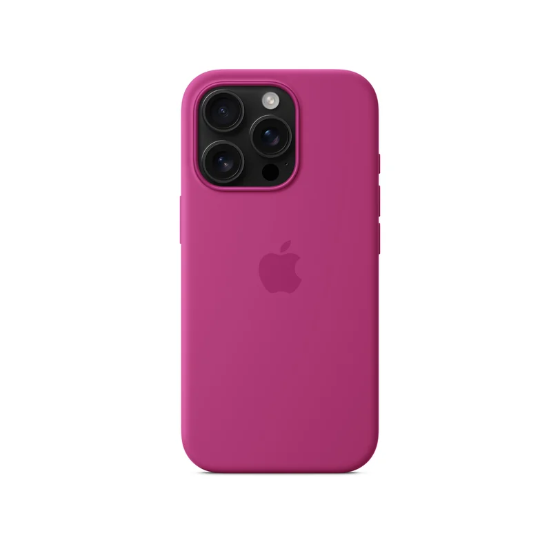 iPhone 16 Pro coque silicone MagSafe — Fuchsia