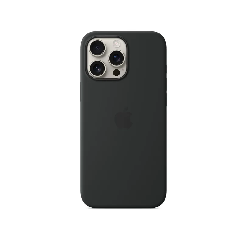 iPhone 16 Pro Max coque silicone MagSafe — Noir