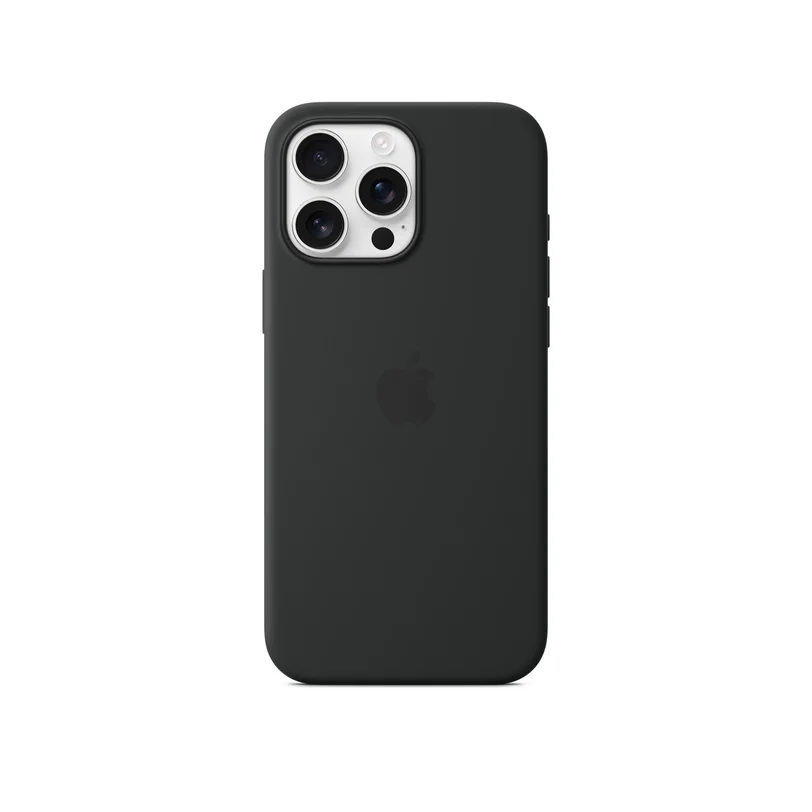 iPhone 16 Pro Max coque silicone MagSafe — Noir