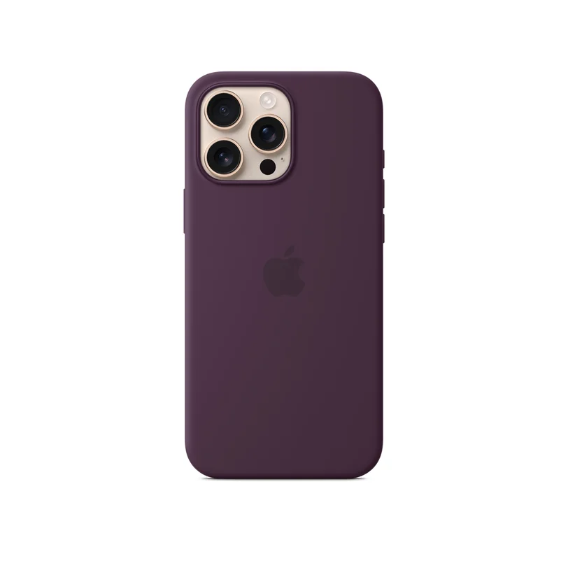 iPhone 16 Pro Max coque silicone MagSafe Plum