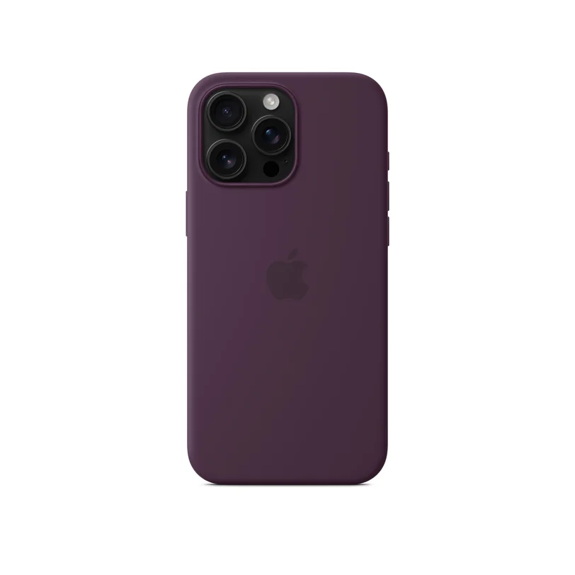 iPhone 16 Pro Max coque silicone MagSafe Plum