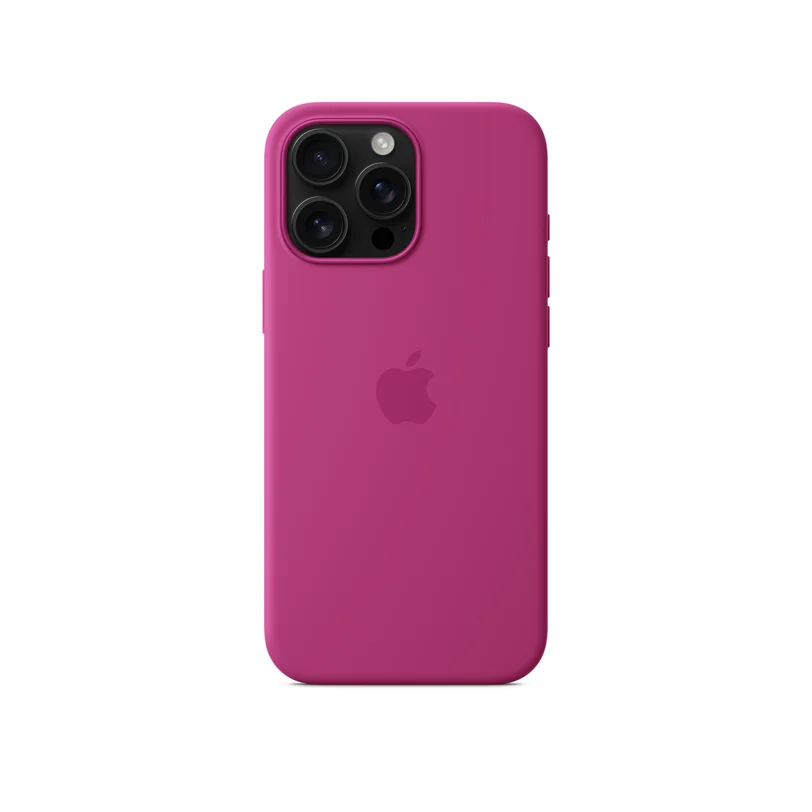 iPhone 16 Pro Max coque silicone MagSafe — Fuchsia