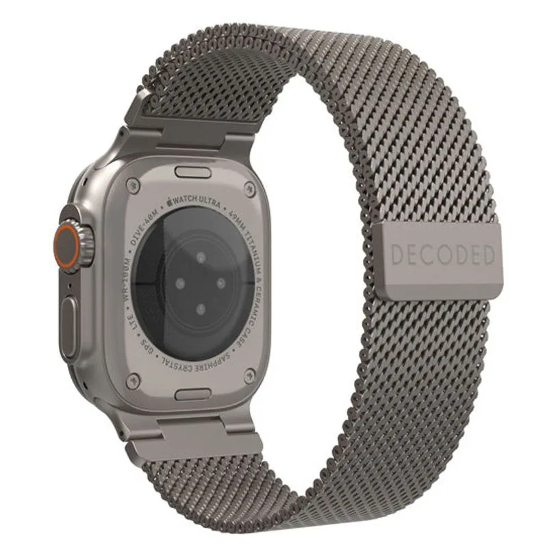 Bracelet Decoded Milan Traction pour Apple Watch Ultra 49 mm — Titane — vue 2