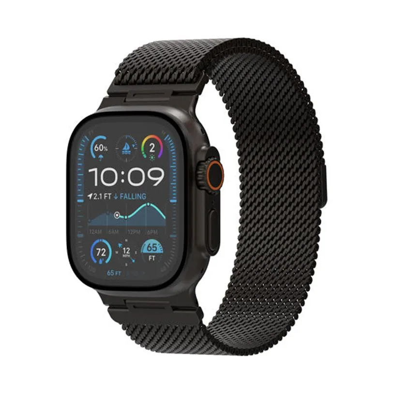 Bracelet Decoded Milan Traction pour Apple Watch Ultra 49 mm — Noir