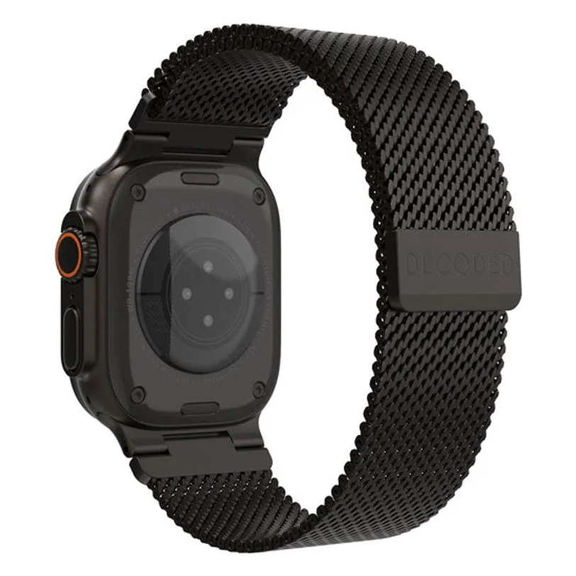 Bracelet Decoded Milan Traction pour Apple Watch Ultra 49 mm — Noir — vue 2