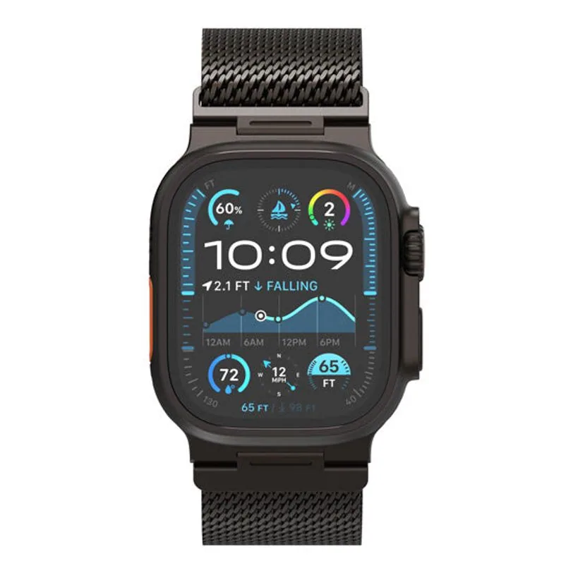 Bracelet Decoded Milan Traction pour Apple Watch Ultra 49 mm — Noir — vue 5