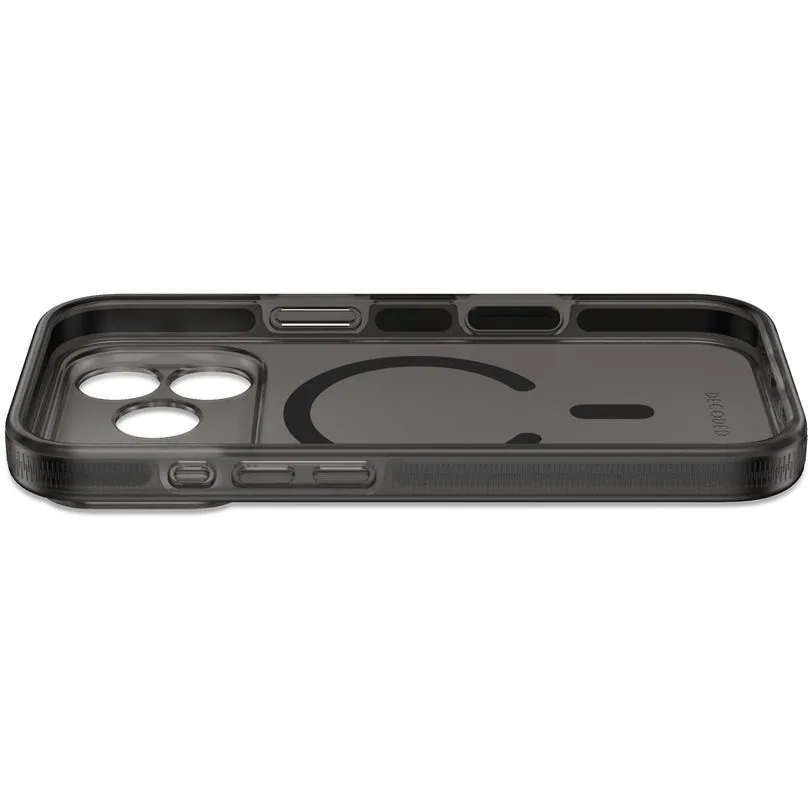 Coque Decoded DropTec transparente pour iPhone 18 Pro — Noir givré — vue 5