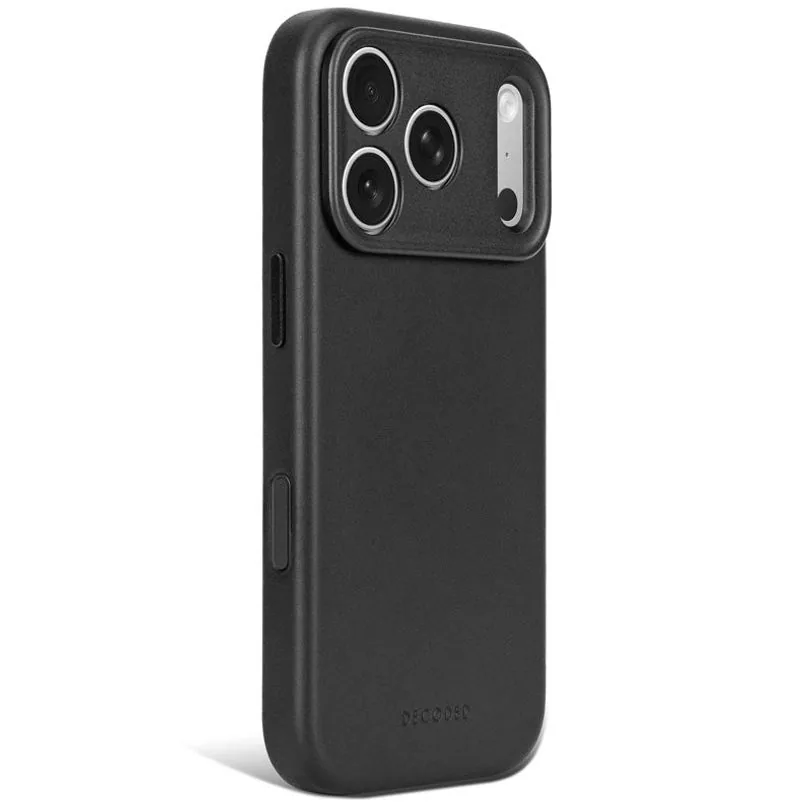 Coque Decoded en cuir MagSafe pour iPhone 18 Pro Max / 17 Pro Max — Noir — vue 2