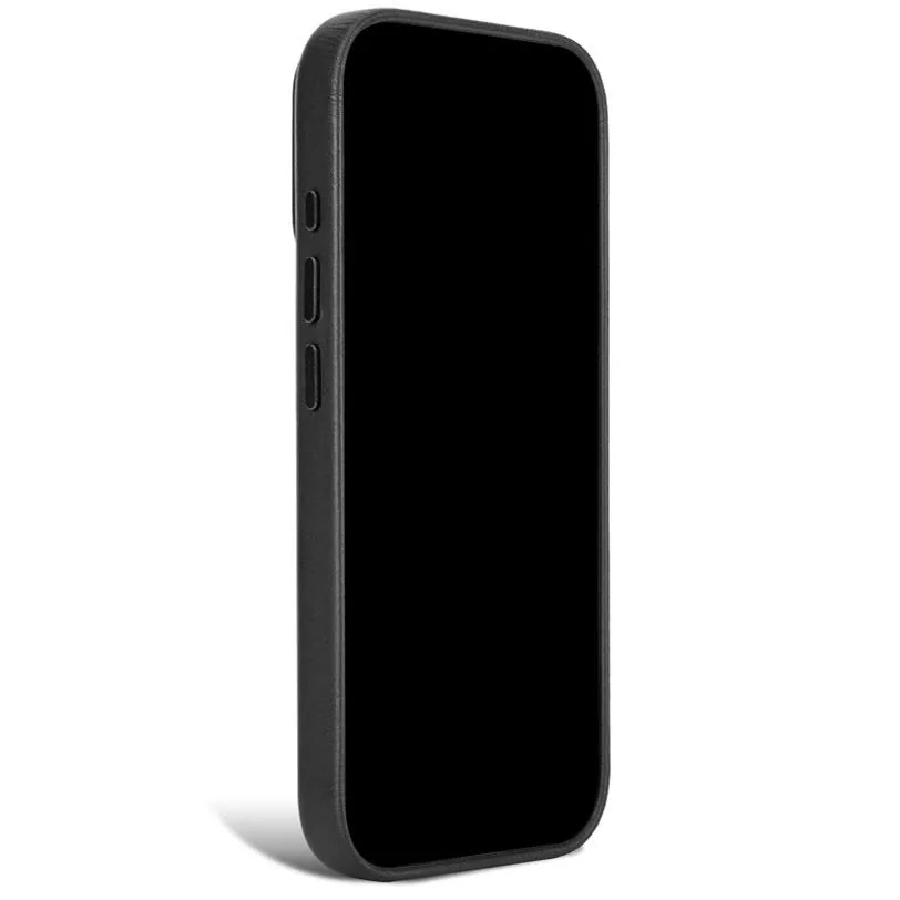 Coque Decoded en cuir MagSafe pour iPhone 18 Pro Max / 17 Pro Max — Noir — vue 3