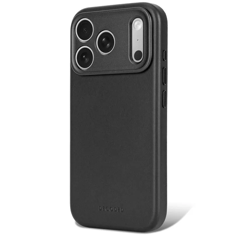 Coque Decoded en cuir MagSafe pour iPhone 18 Pro Max / 17 Pro Max — Noir — vue 7