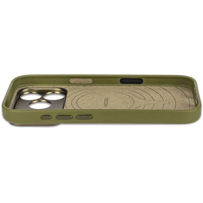 Coque Decoded en cuir MagSafe pour iPhone 18 Pro Max / 17 Pro Max — Vert mousse — vue 4