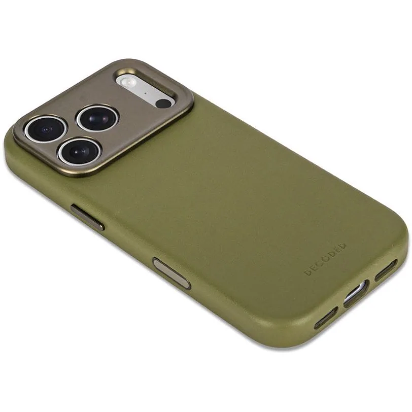 Coque Decoded en cuir MagSafe pour iPhone 18 Pro Max / 17 Pro Max — Vert mousse — vue 6