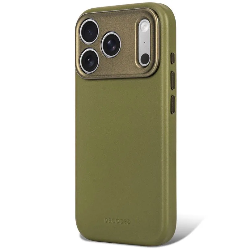 Coque Decoded en cuir MagSafe pour iPhone 18 Pro Max / 17 Pro Max — Vert mousse — vue 7