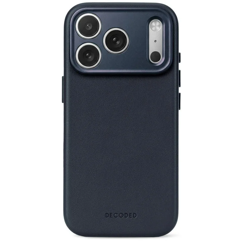 Coque Decoded en cuir MagSafe pour iPhone 18 Pro Max / 17 Pro Max — Minuit