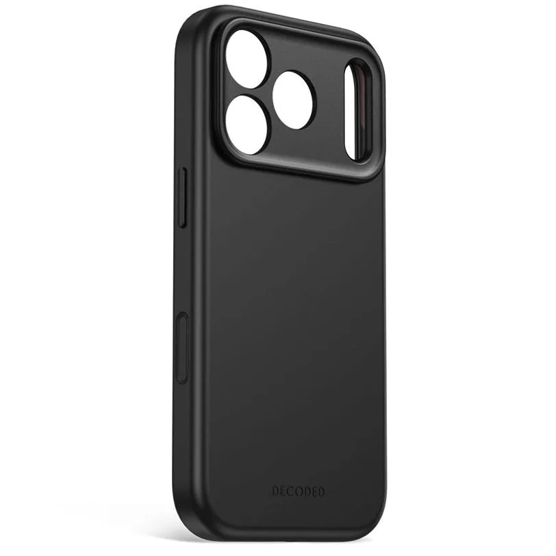 Coque Decoded silicone antimicrobienne MagSafe pour iPhone 18 Pro Max / 17 Pro Max — Noir carbone — vue 2